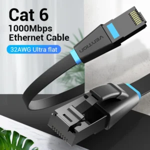 b3d1acb8210485ec9025efd7ba909390.webp Vention Cat6 Flat Ethernet Cable RJ45