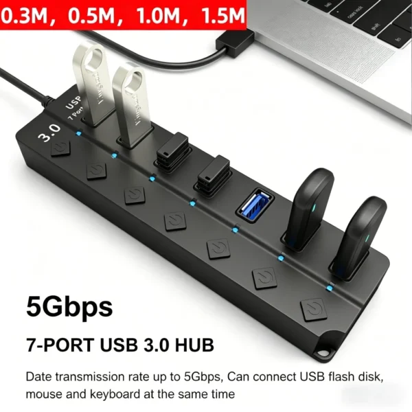 cn-11134207-820l4-mncclb7revwmae.webp 7 Port USB 3.0 Hub