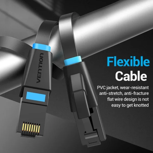 e6daf31024f89de638f5aeaae9c8e4c7.webp Vention Cat6 Flat Ethernet Cable RJ45