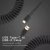 Random USB-C Coiled Keyboard Cable