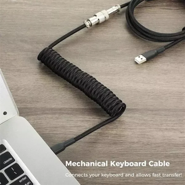 Random USB-C Coiled Keyboard Cable