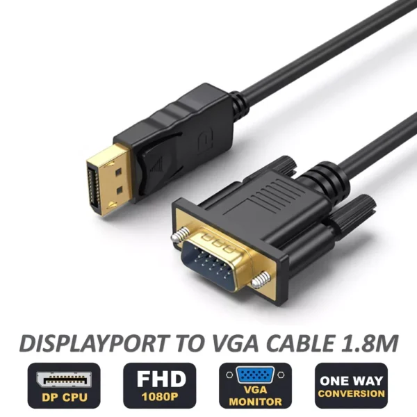 sg-11134253-822yh-mi1ee0lxd3ia64.webp DisplayPort to VGA Cable 1.8m