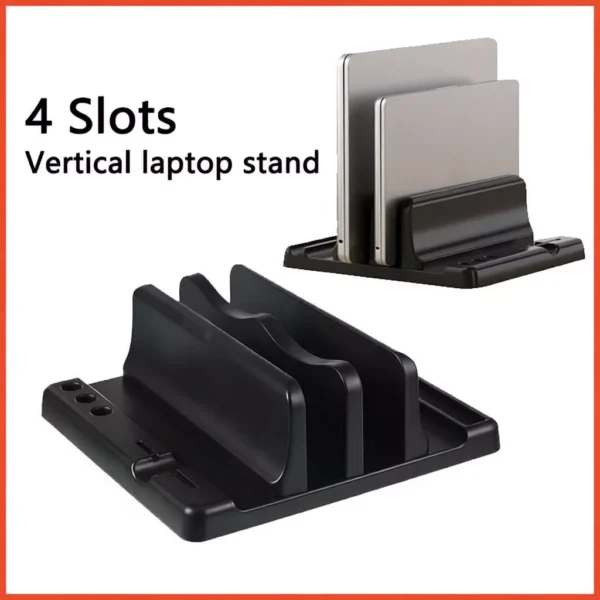 sg-11134253-8260k-mjtd1vpep9tw0c.webp 4 Slot Vertical Laptop Stand L16cm W15cm